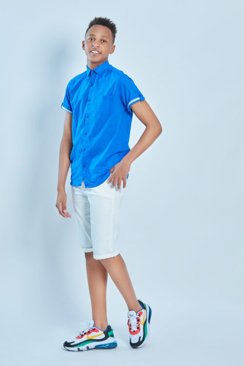 Blue Short Sleeve Shirt