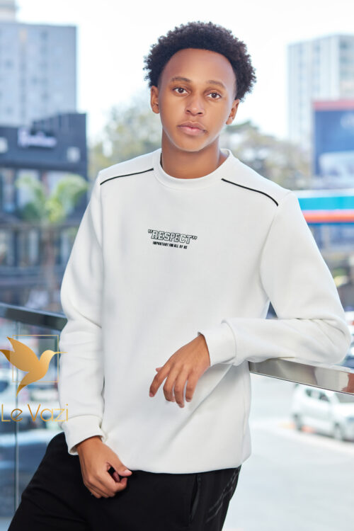 White Sweatshirt – Teens & Men