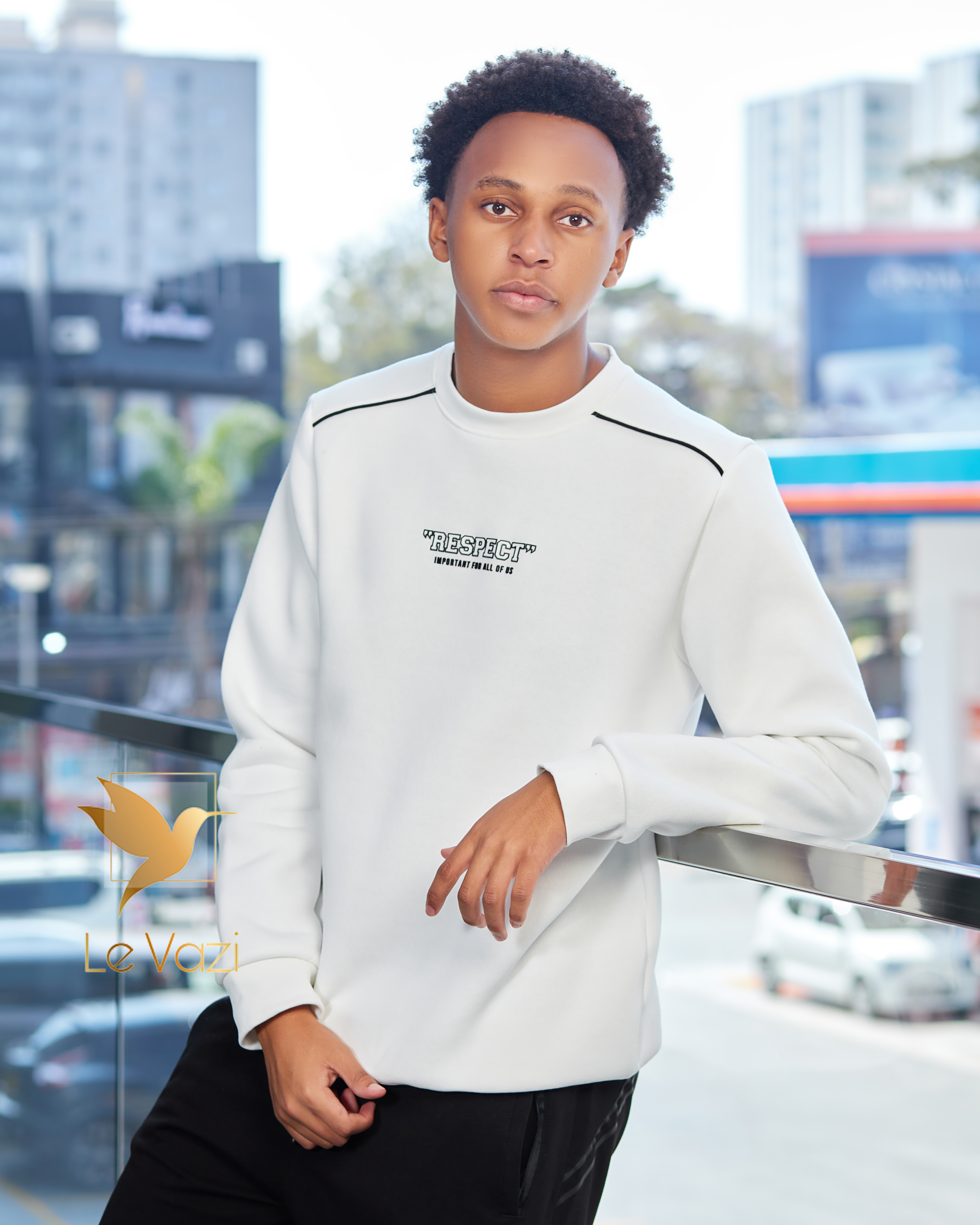 White Sweatshirt - Teens & Men